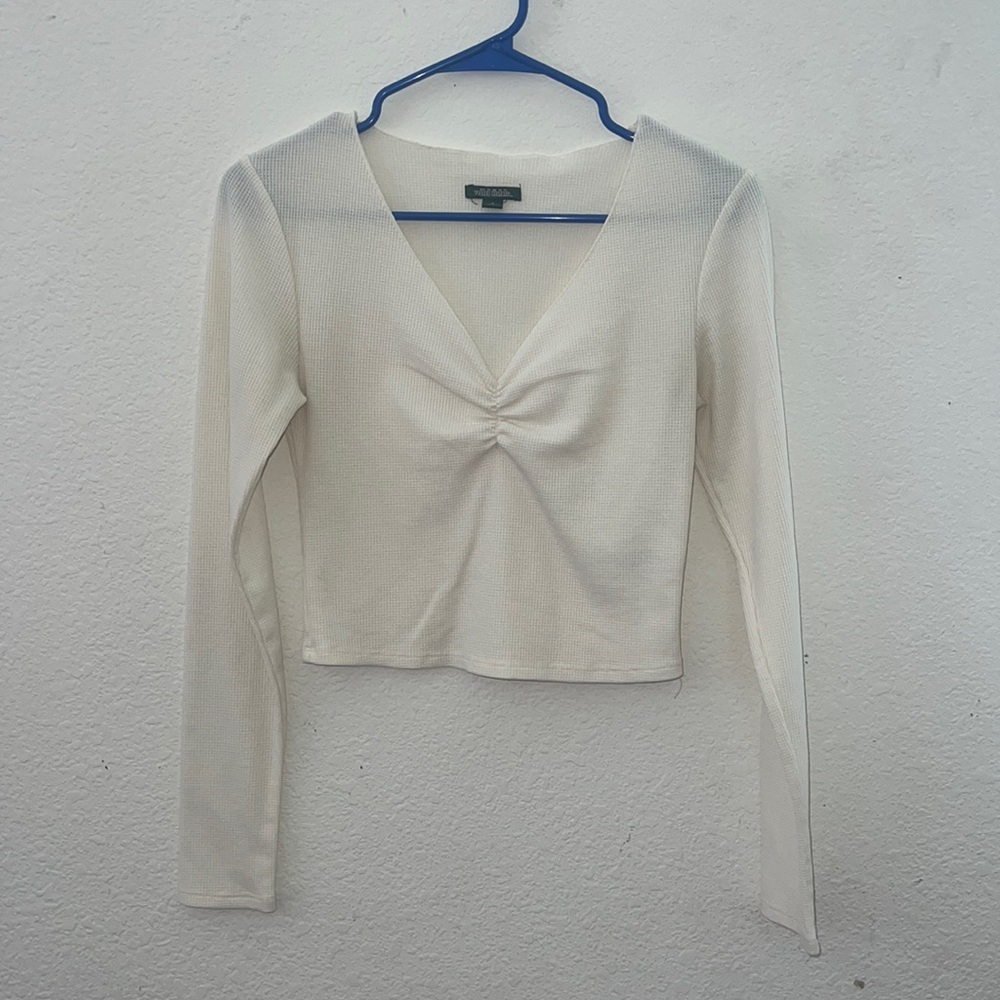 off white, cream long sleeve